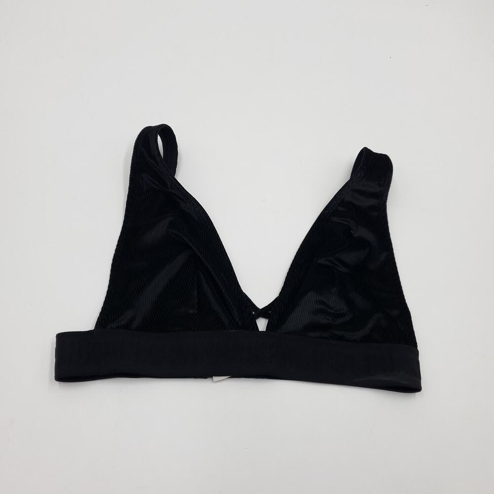 Pink Velvet Triangle Bralette Size M
